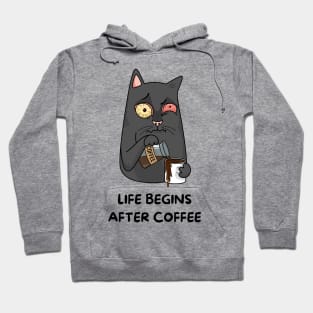 Life begins after Coffee Hoodie